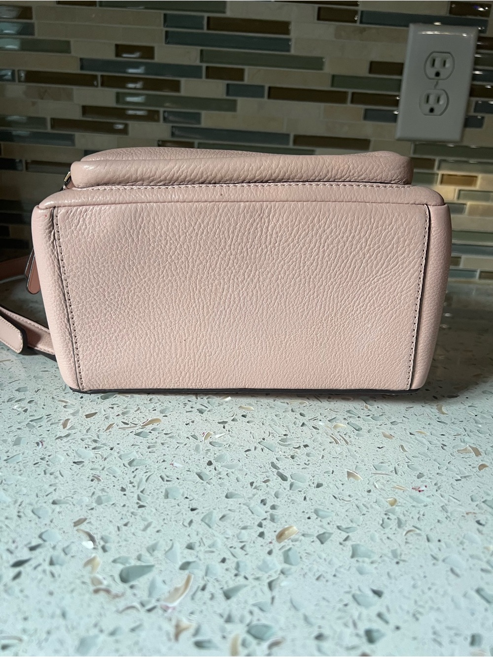 kate spade Blush Pink Pebbled Leather Mini Backpack - Picture 8 of 8